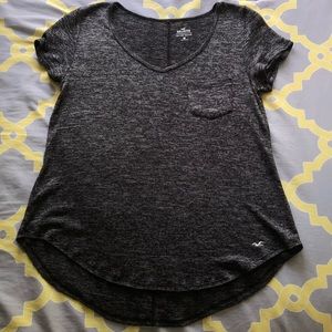 Hollister Women’s Size M Gray Short Sleeve Top